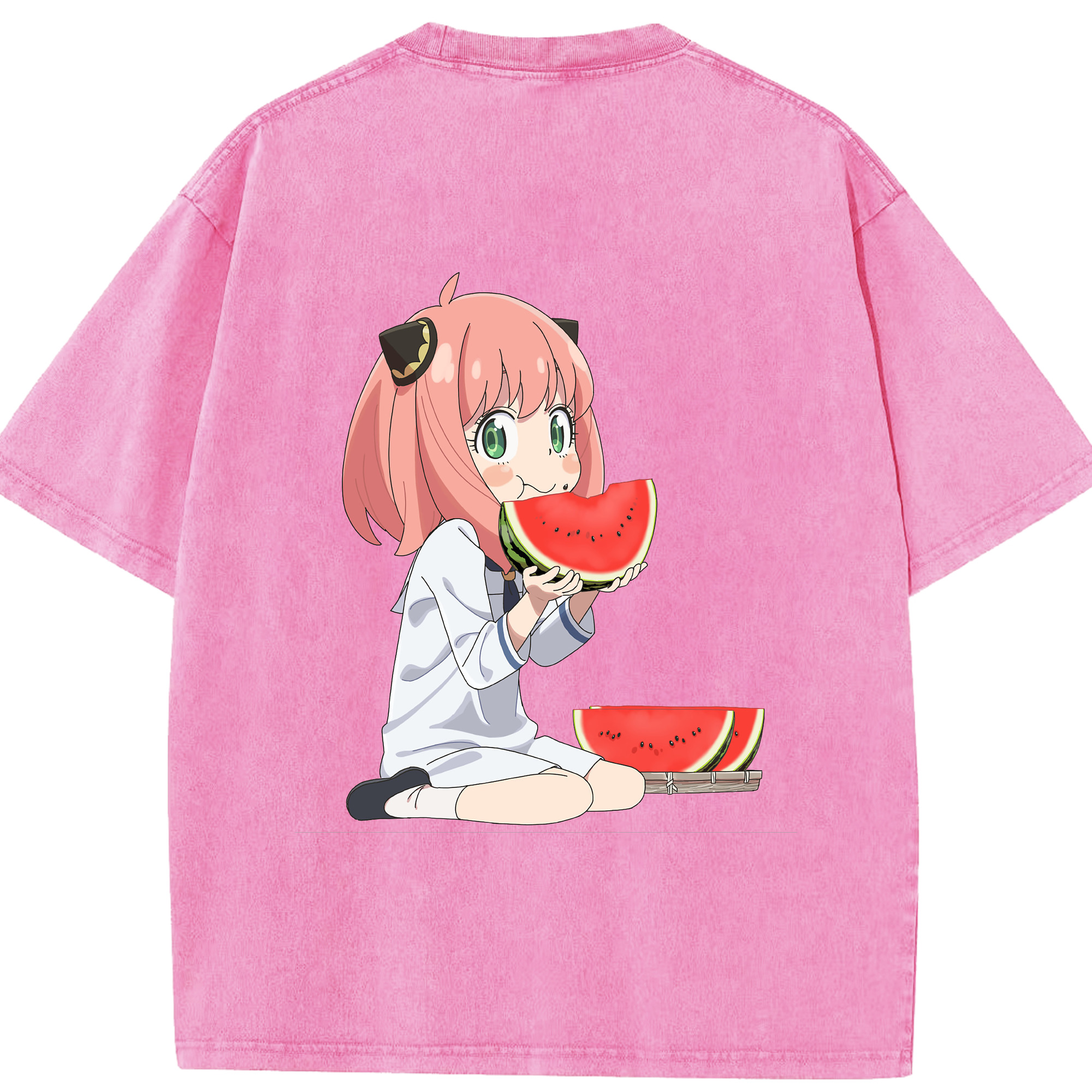 （画像用） SPY×FAMILY间谍家家酒 綿100% ヴィンテージ風 半袖Tシャツ（背面プリント）